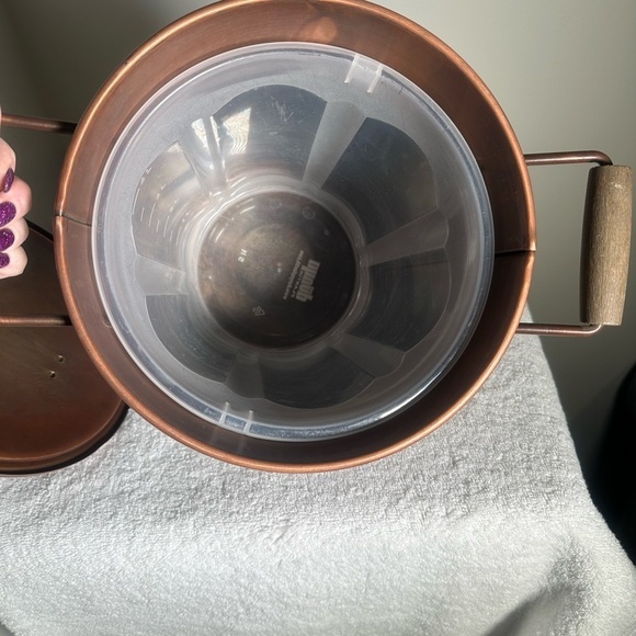 Copper Ice Bucket with Handles - Picture 2 of 5